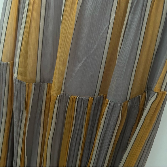 Sold out style! Zimmerman silk stripe belted midi skirt size 0 us size 4 - Picture 8 of 13